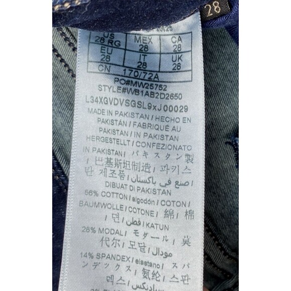 Guess Power Skinny Jeans Women’s Size 28 Blue Low Rise Stretch Denim Casual - Picture 8 of 16